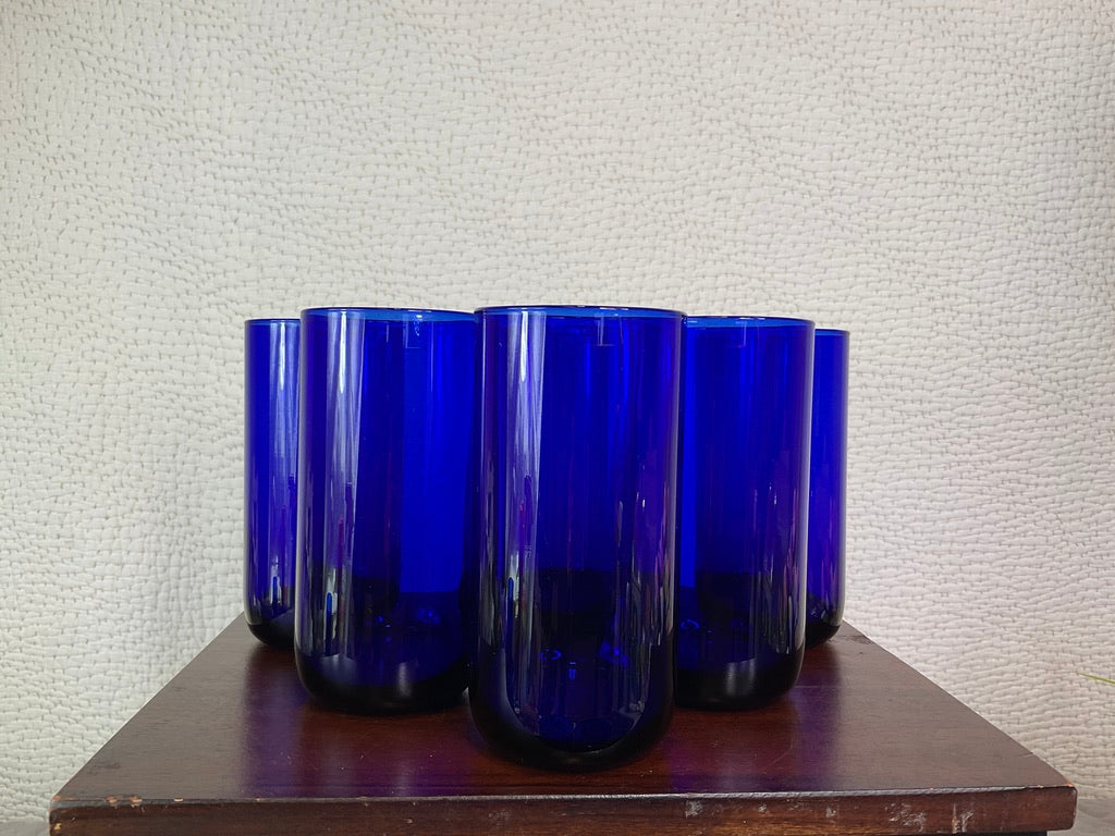 Cobalt Blue Drink Ware, Sets Sold Separately