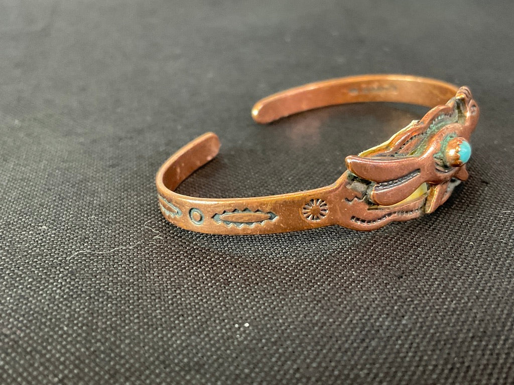 Baby Cuff Bracelets, Sterling & Copper, Sold Separately