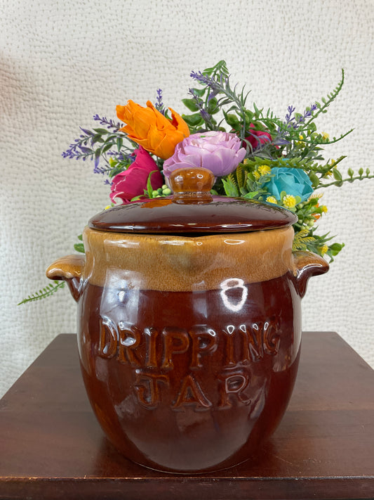Vintage Ceramic Dripping Jar