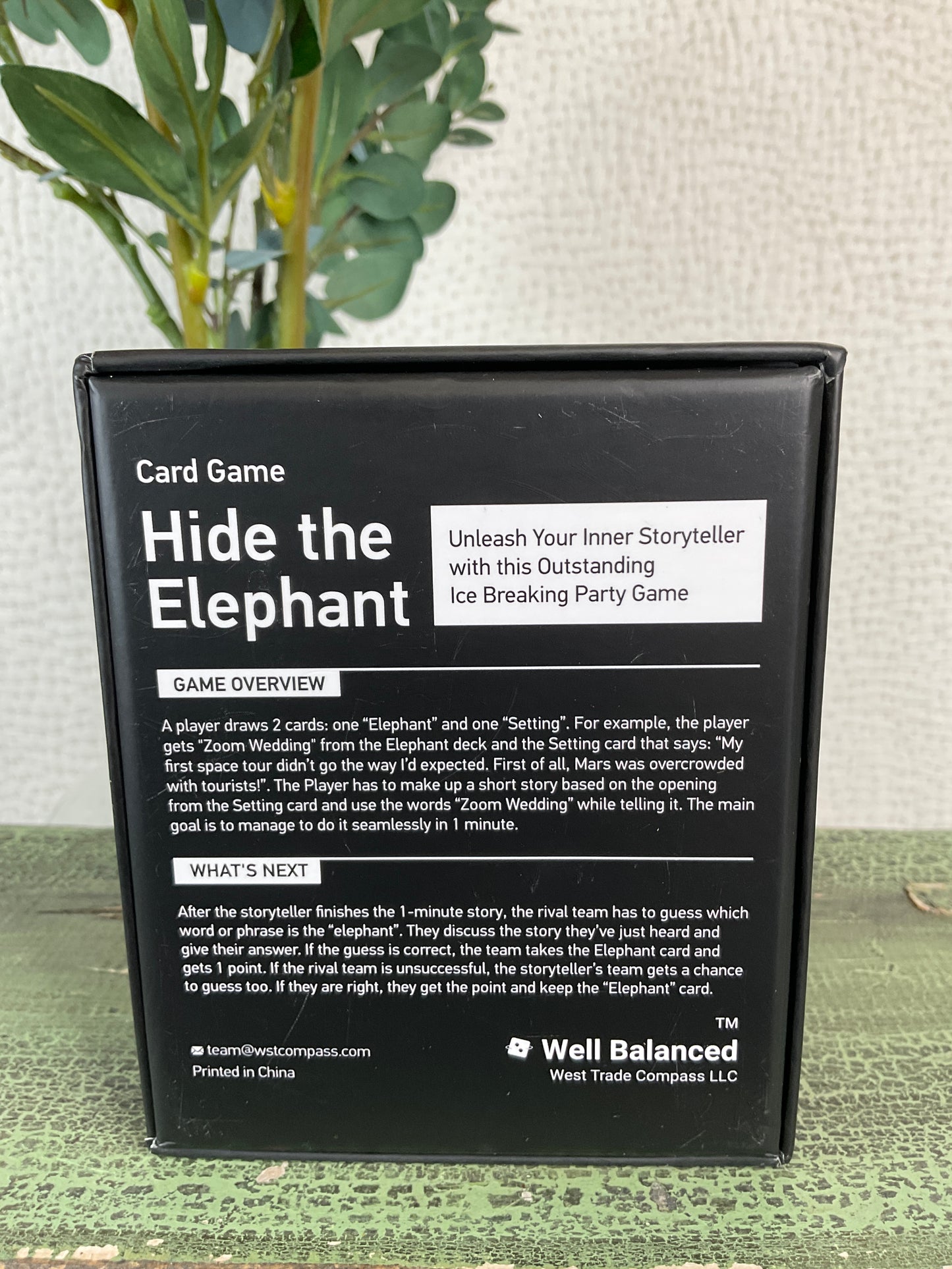 Hide the Elephant Card Game
