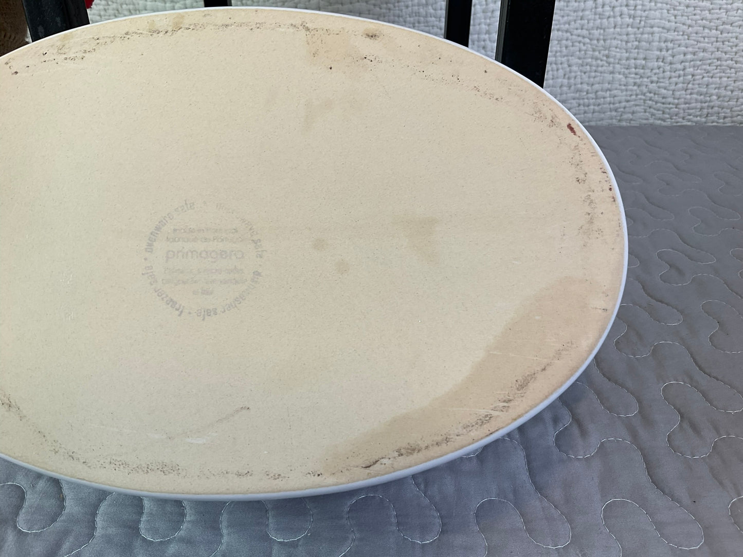 Primagera Stoneware, White Oval Bakeware 10"x7"