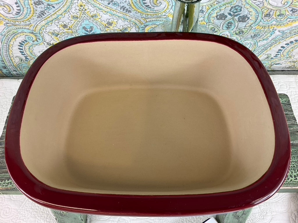 Pampered Chef Stoneware Cranberry Dishes, Sold Separately