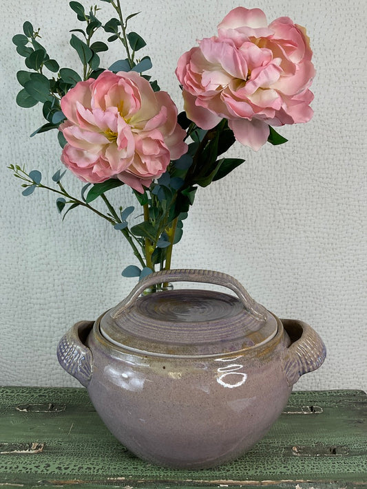 Glazed Ceramic Pot with Lid