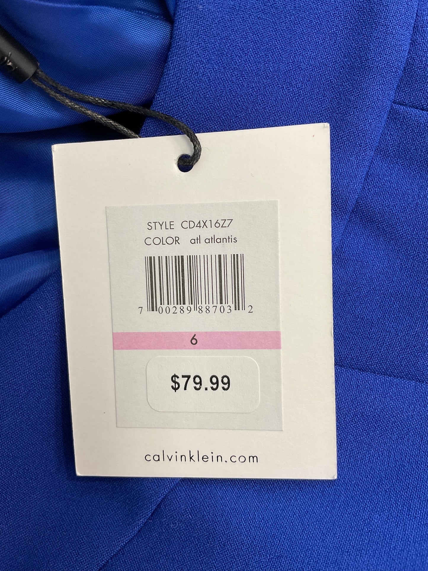 Calvin Klein Royal Blue Summer Dress, Size 6