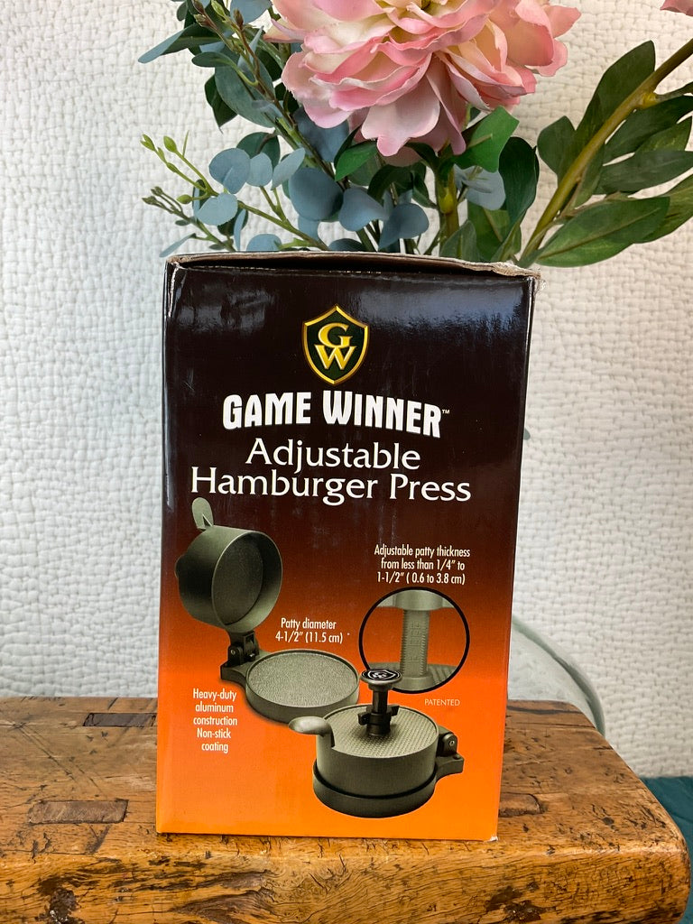 CLEARANCE  Game Winner Adjustable Hamburger Press