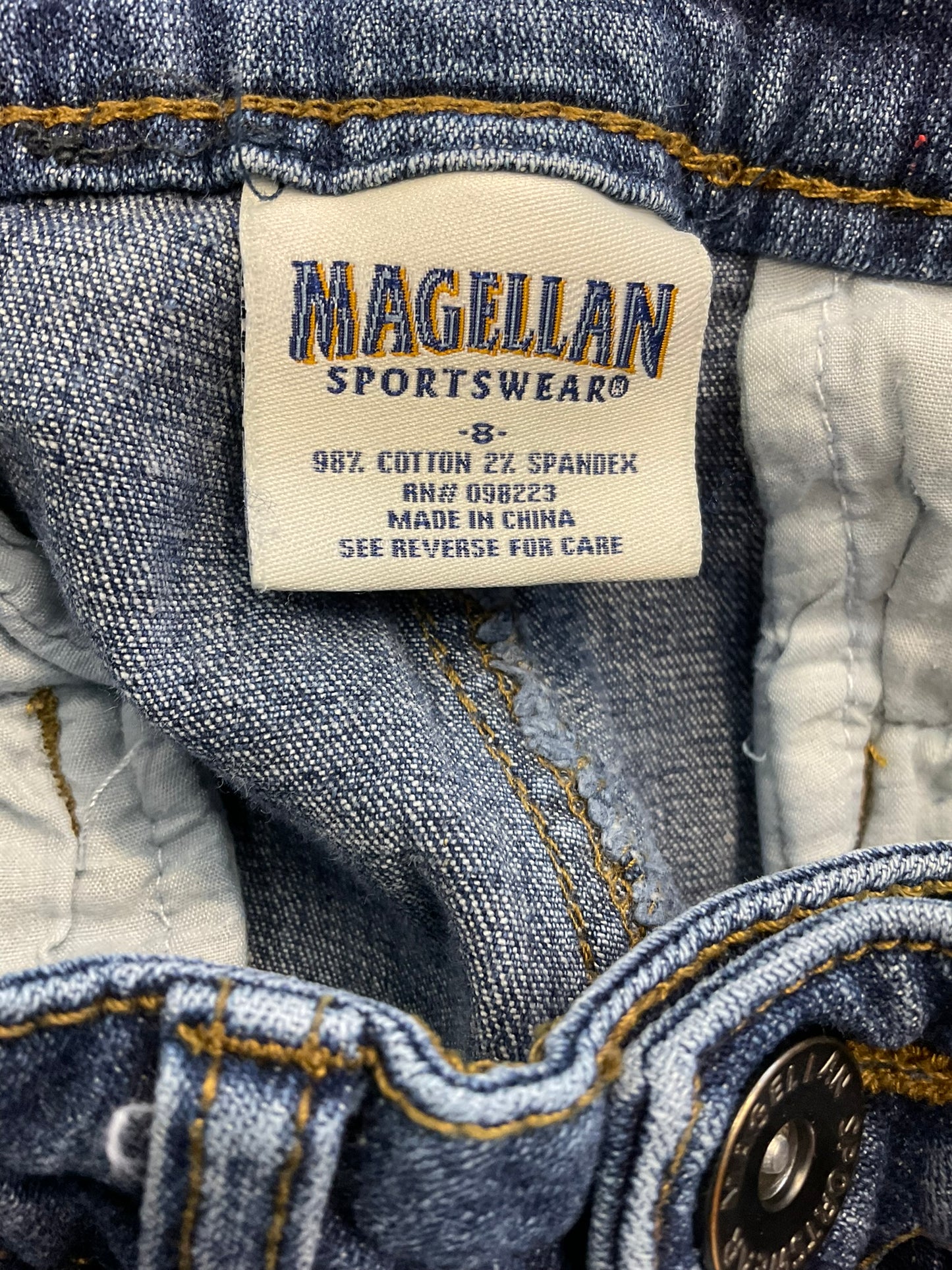 Magellan Medium Dark Wash Jean Shorts, Size 8