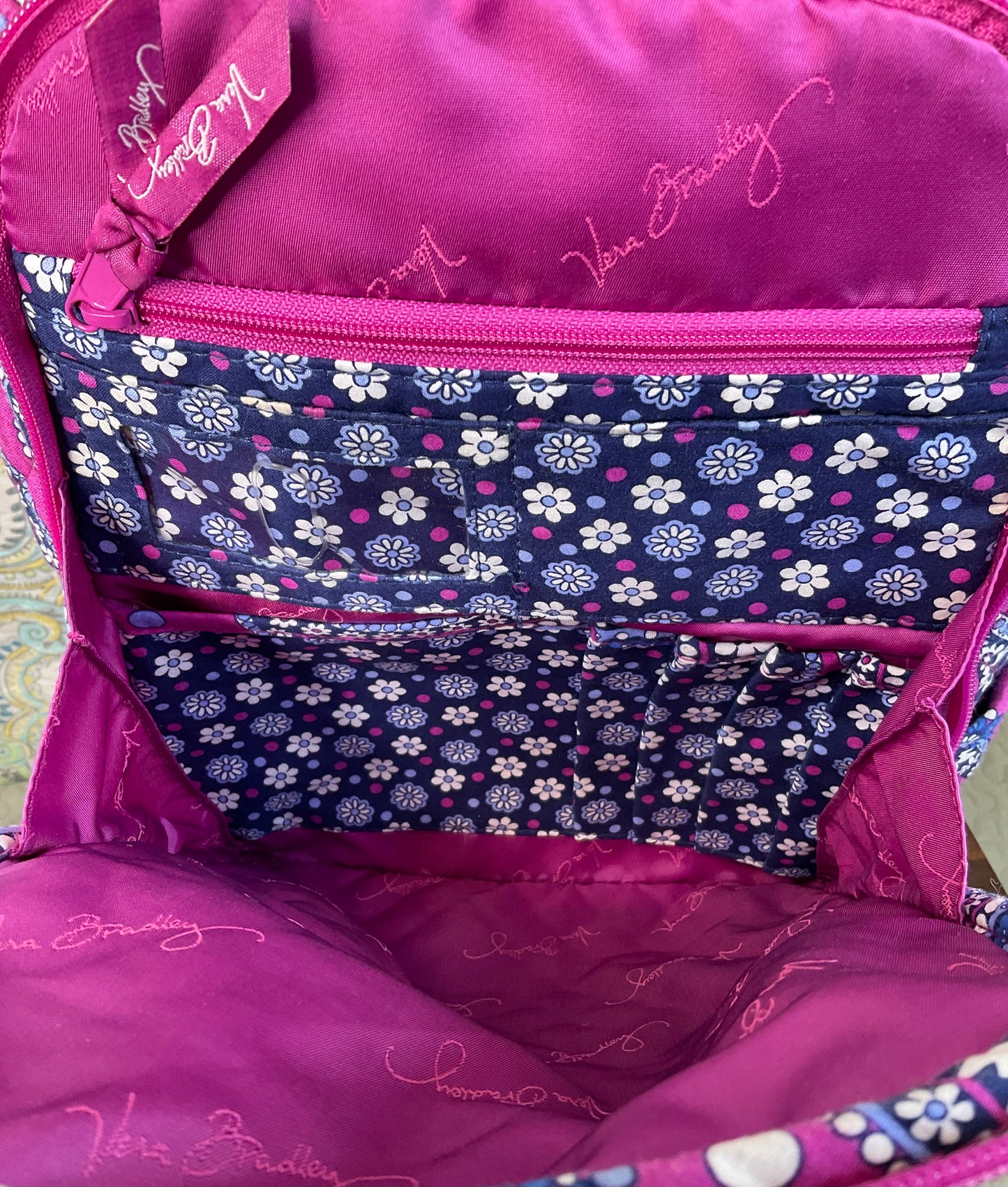 Vera Bradley Boysenberry Laptop Backpack
