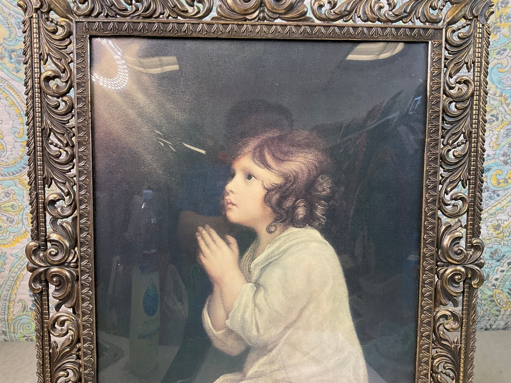 Vintage "The Infant Samuel" By Sir Joshua Reynolds Print