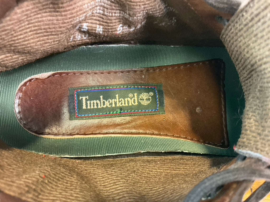Vintage 90's Timberland Leather Boots, Size 7.5 M