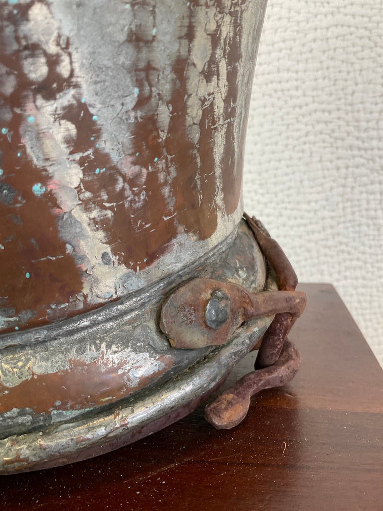Vintage Copper Hanging Cauldron