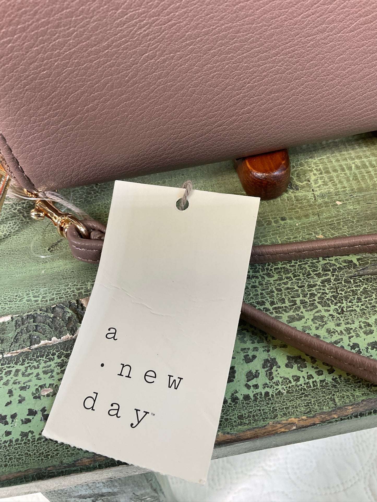 A New Day Rusty Purple Zippered Wallet