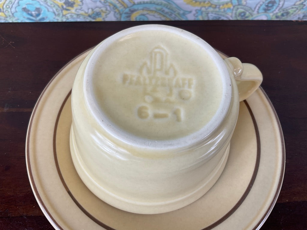 Vintage Pfaltzgraff Tea Cup & Saucer Set, 16 Pc