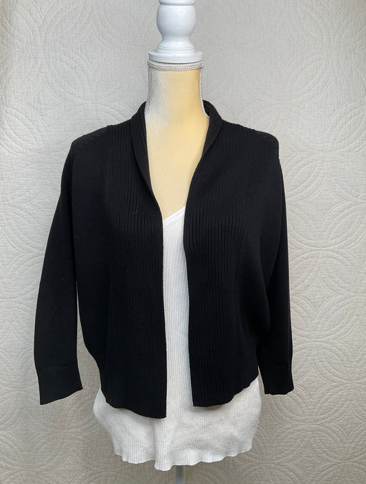 Talbots Petites Women's Black Long Sleeve Cardigan, Size M