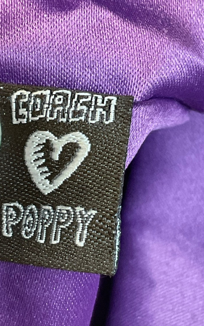 Coach Purple Poppy Tartan Shoulder Bag