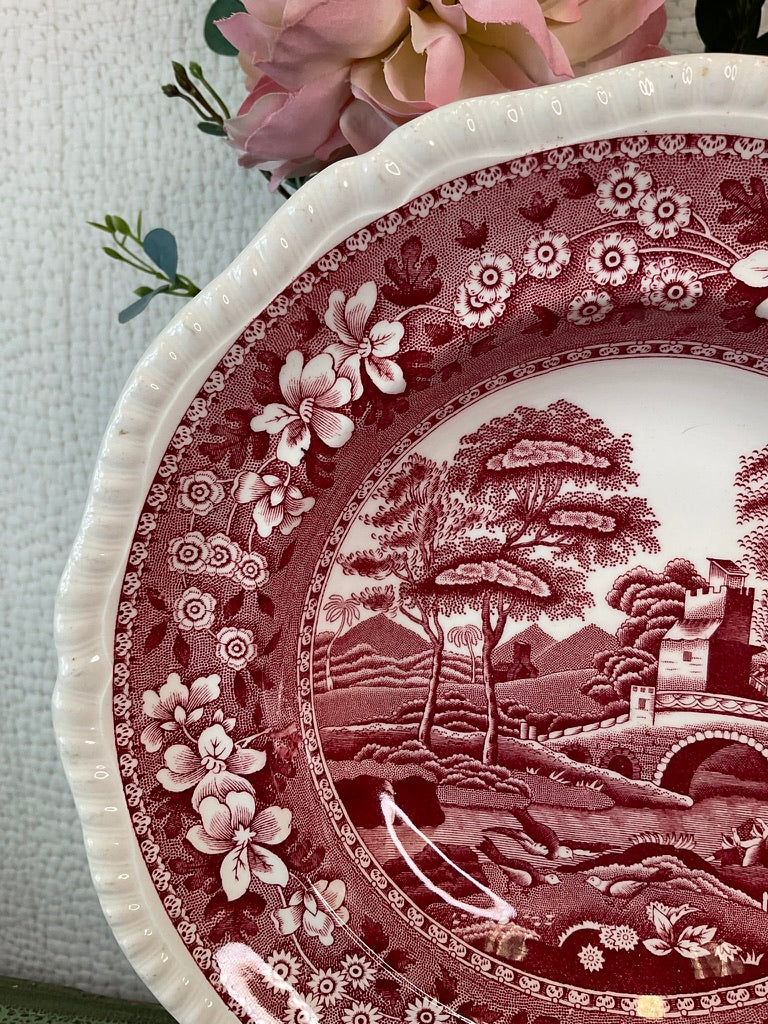 Spode Tower Pink Salad Plate & Bowls, Sold Separately