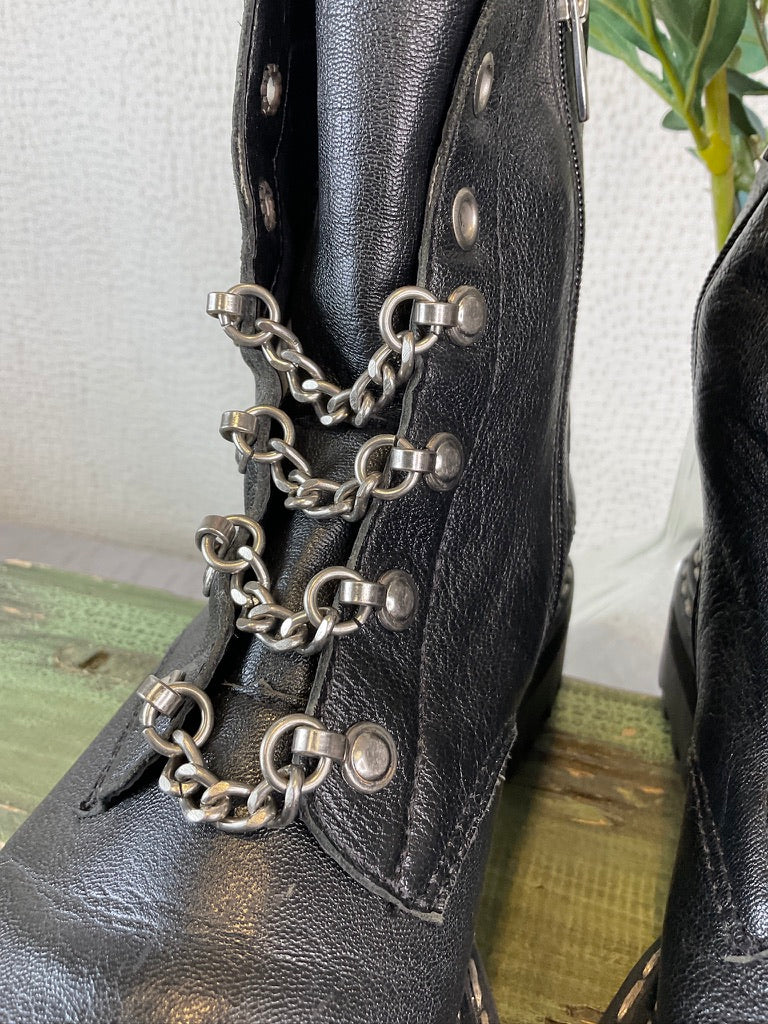 Vince Camuto Popinta Womens Chain Lugged Sole Booties, Size 9M