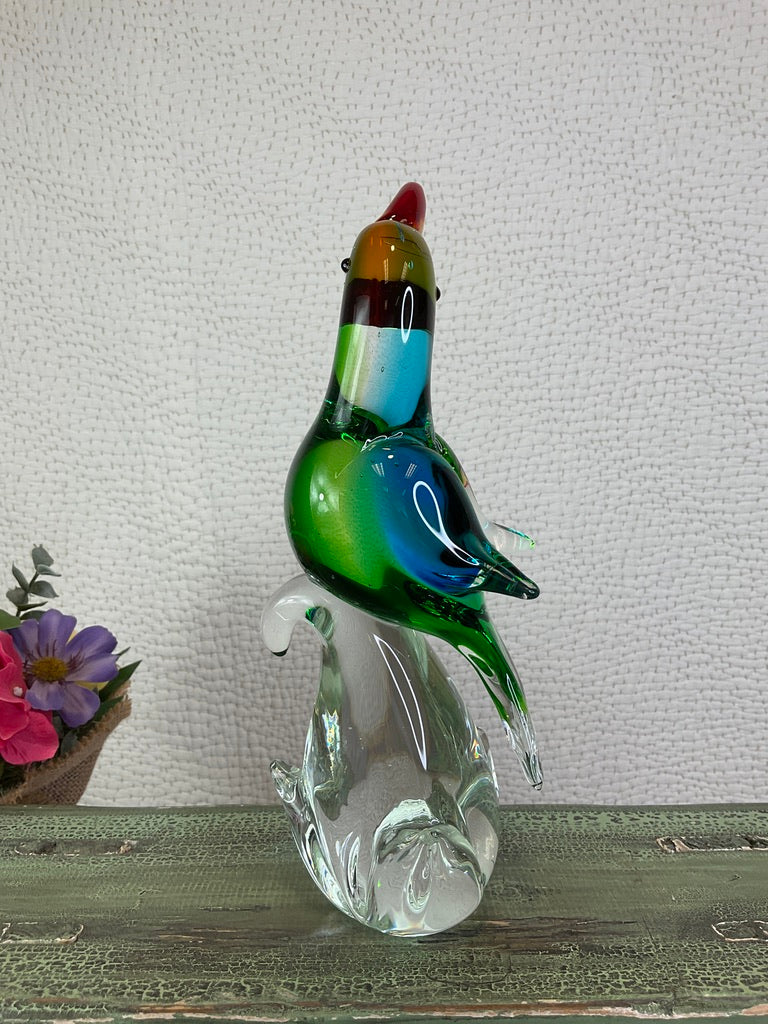 Glass Art Parrots, Sold Separately