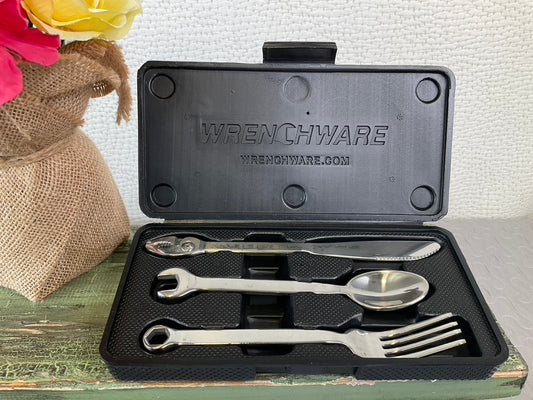 Wrenchware Wrench Style Silverware Set, 3 pc