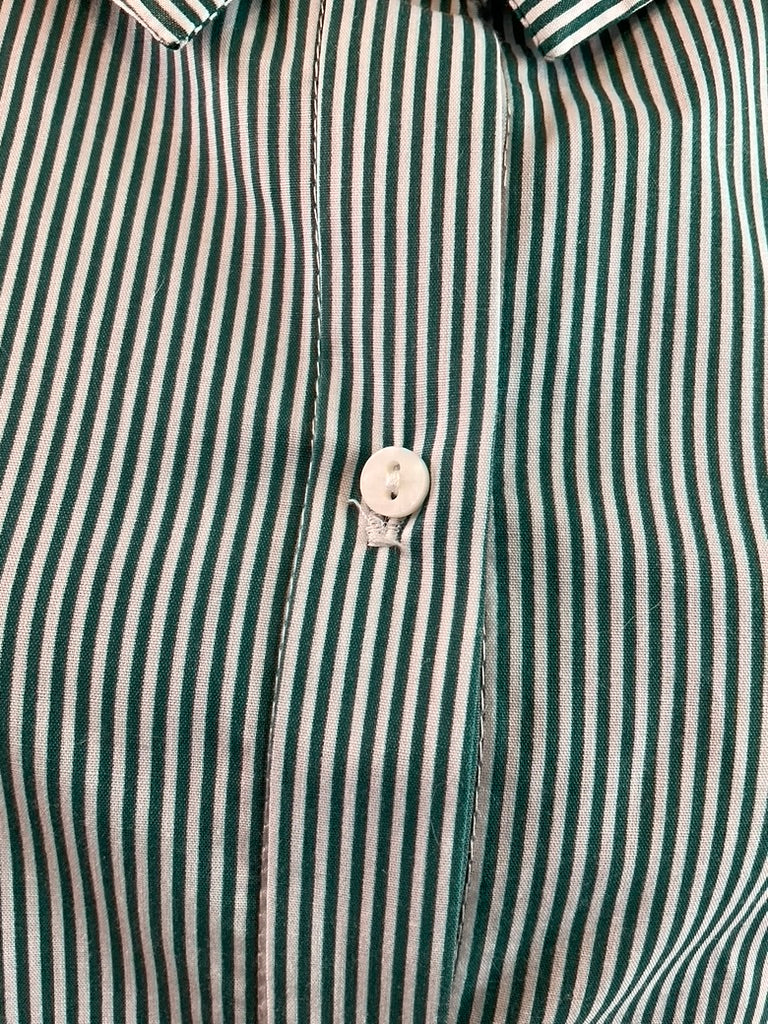 Zara Trafaluc Collections Green Maxi Button Up Shirt, Size L