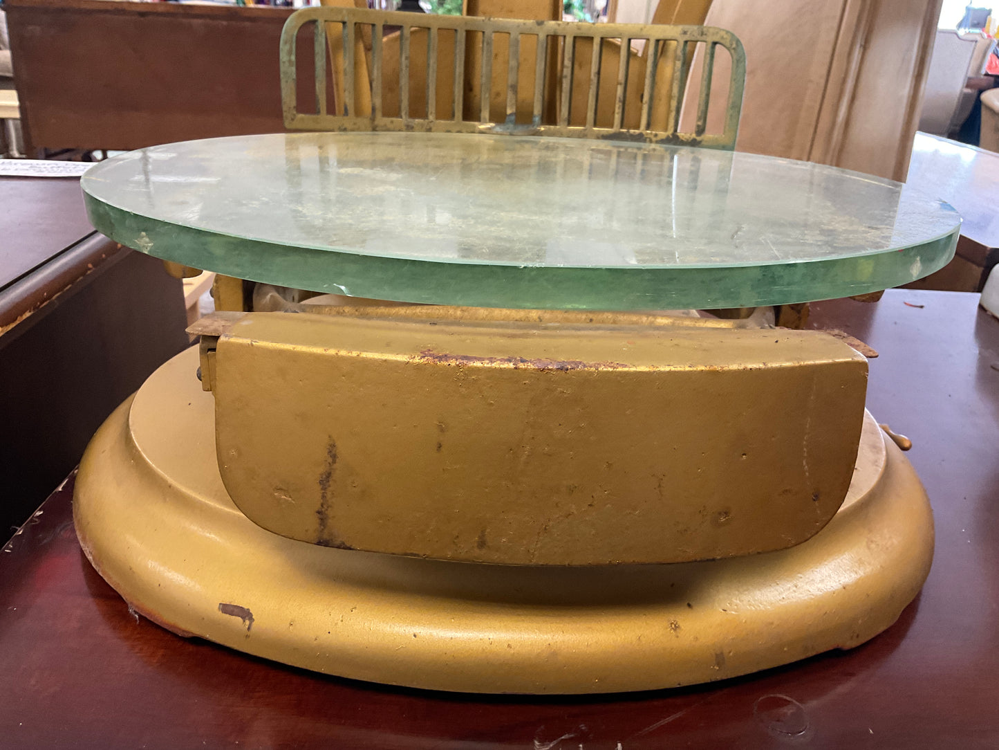 Antique Computing Scale, Gold