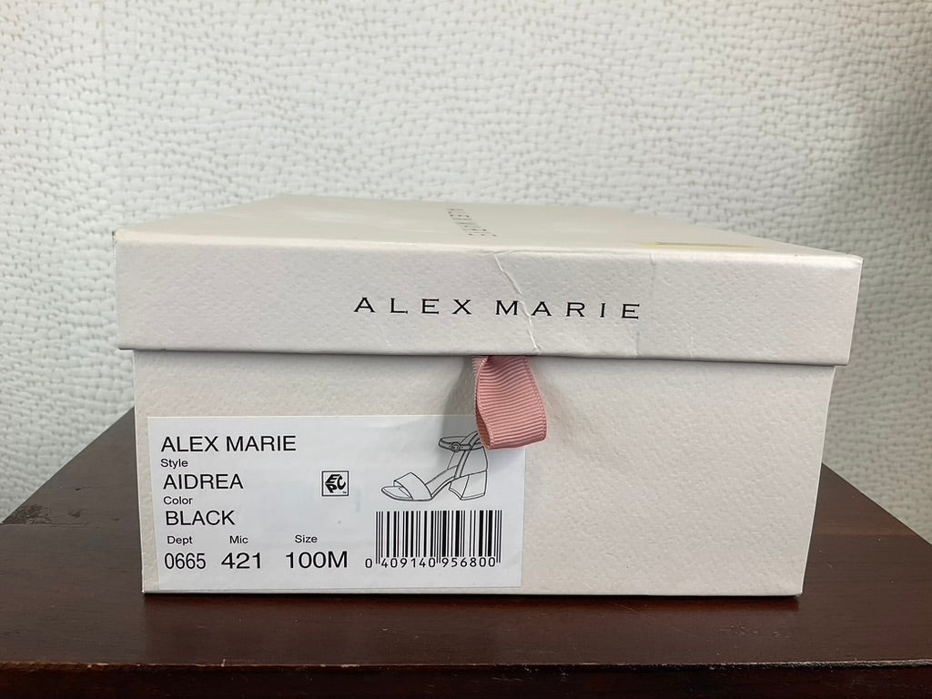 Alex Marie Aidrea Leather Ankle Strap Block Heel Sandals, Size 10 M