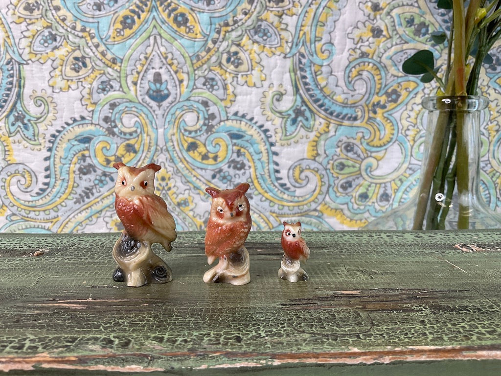 Vintage Owls, Sold Separately