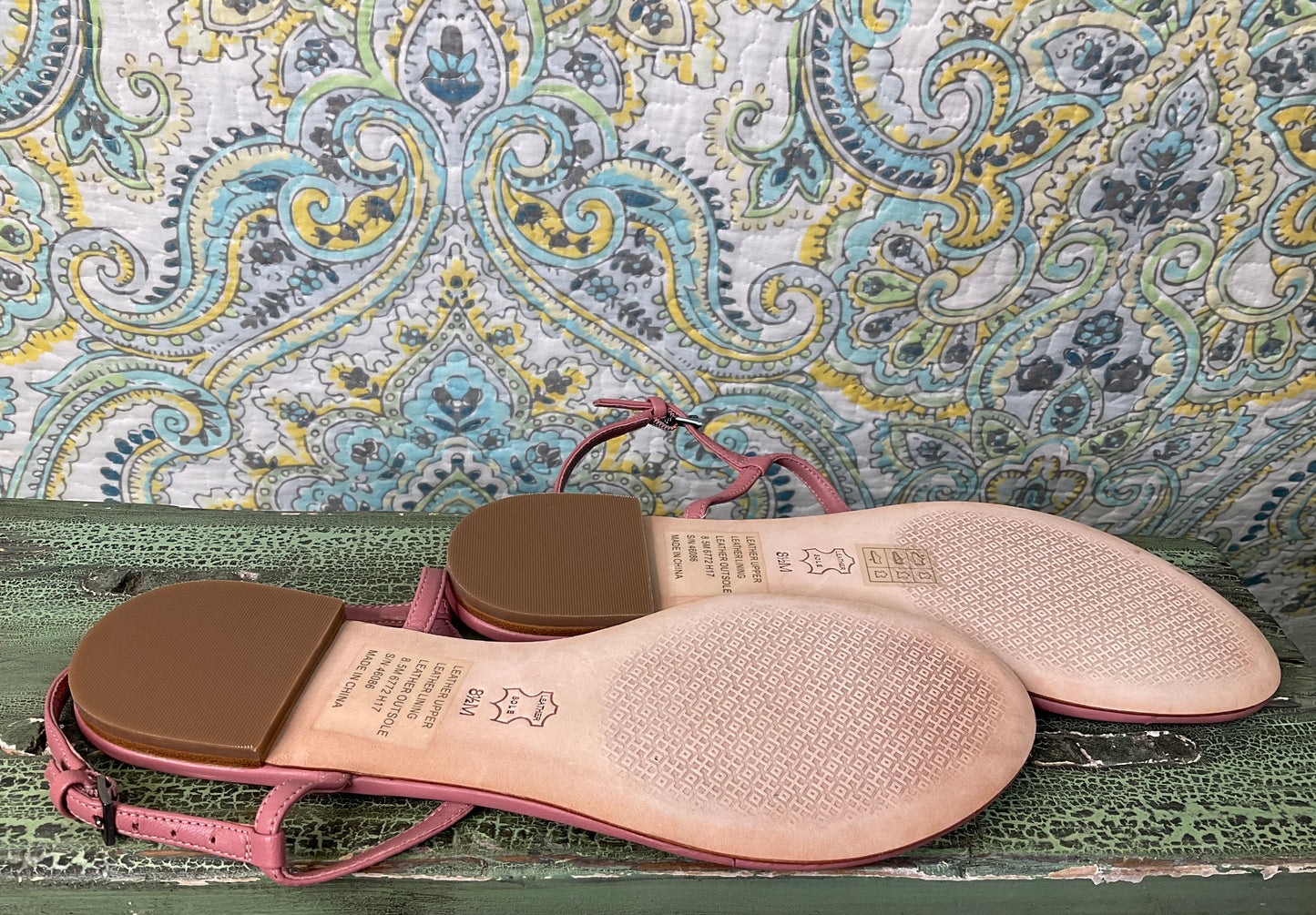 Tory Burch Pink Liana Sandals #46086, 8.5 M