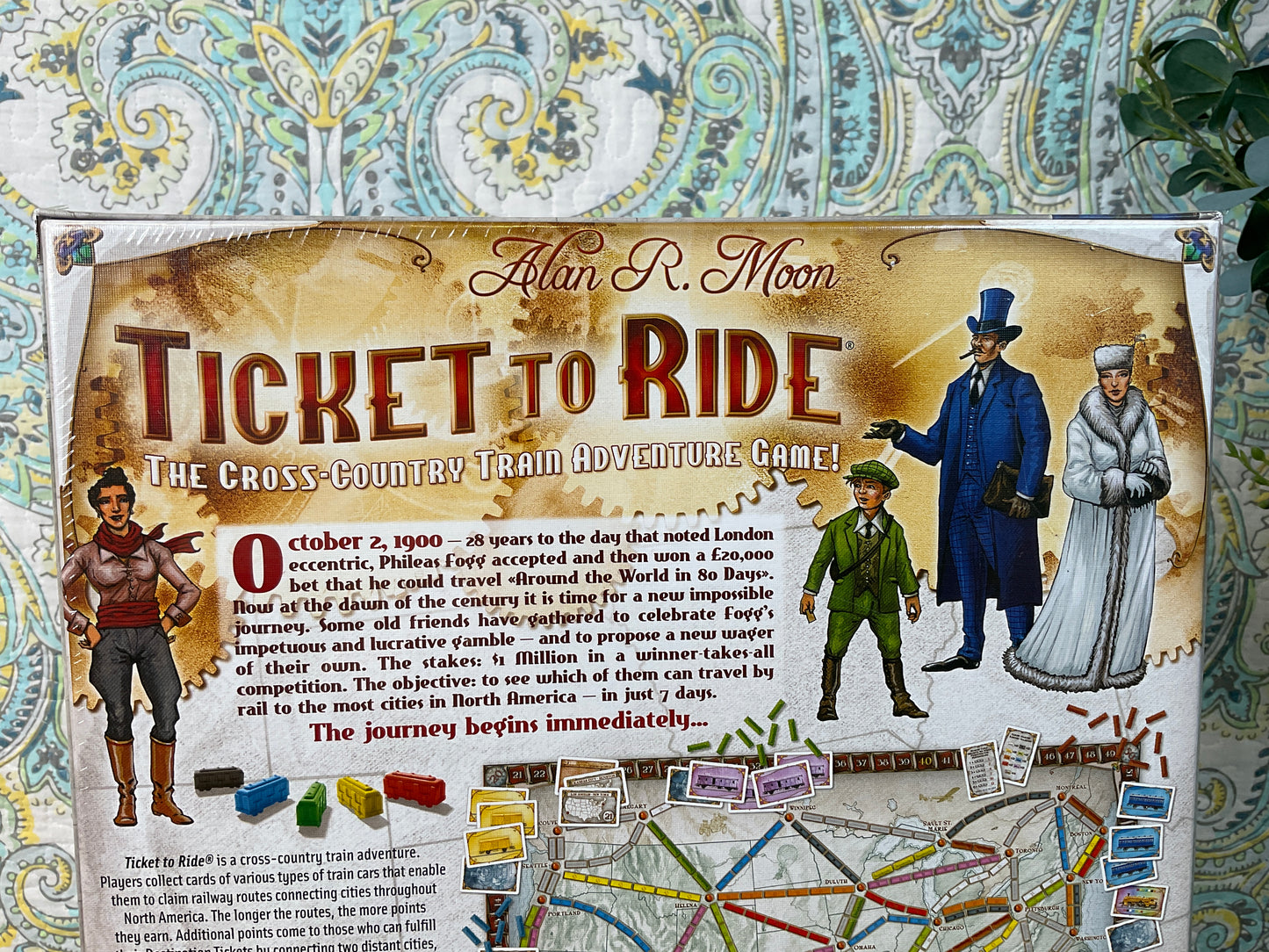 Ticket To Ride By Alan R. Moon Train Adventure Board Game