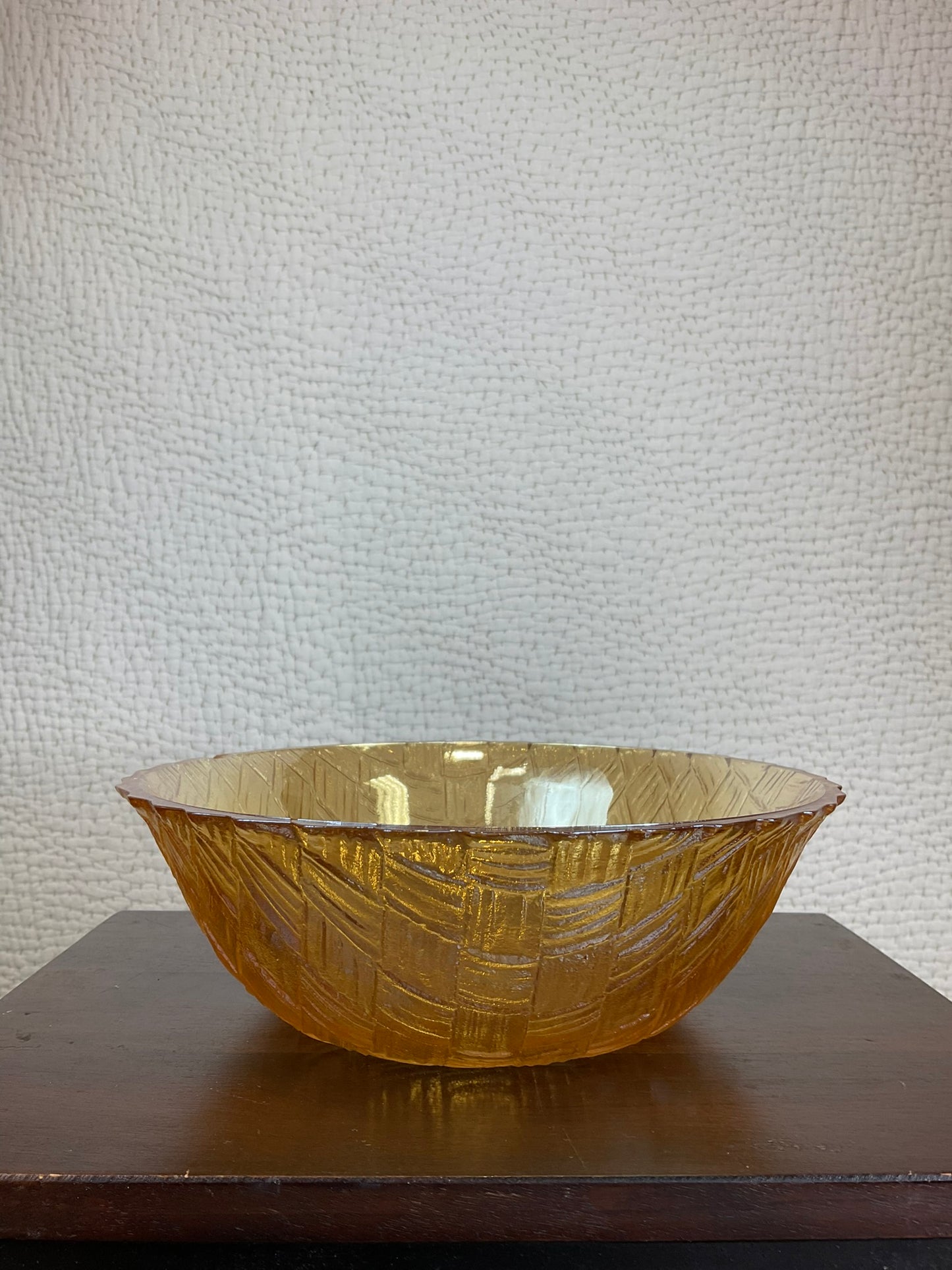 Vintage Carnival Glass Golden Bowls