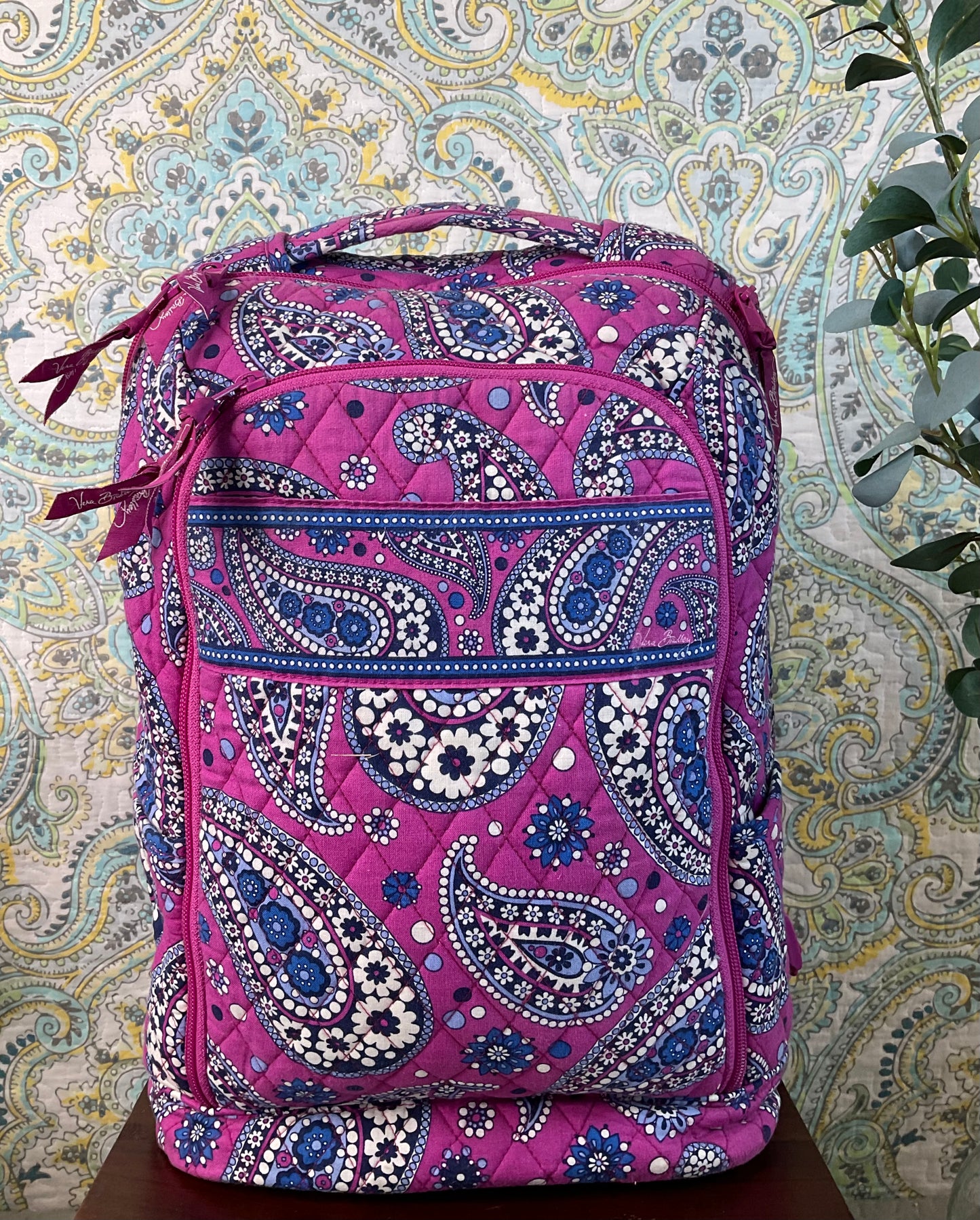 Vera Bradley Boysenberry Laptop Backpack