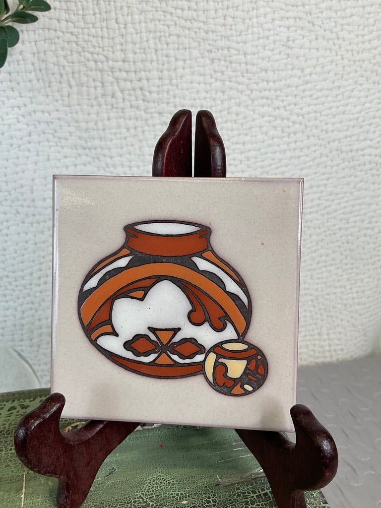 Assorted Tile Pottery Coasters by Cleo Teissedre, Sold Separately