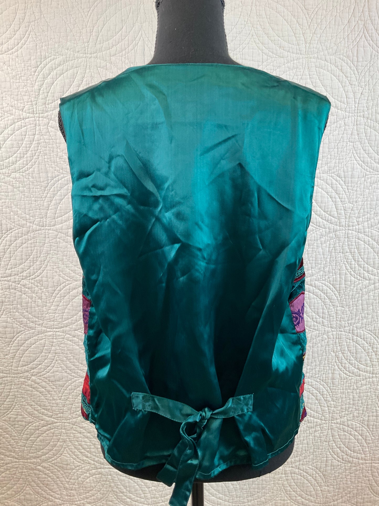 CLEARANCE Vintage Carole Little Bohemian Vest, Size L