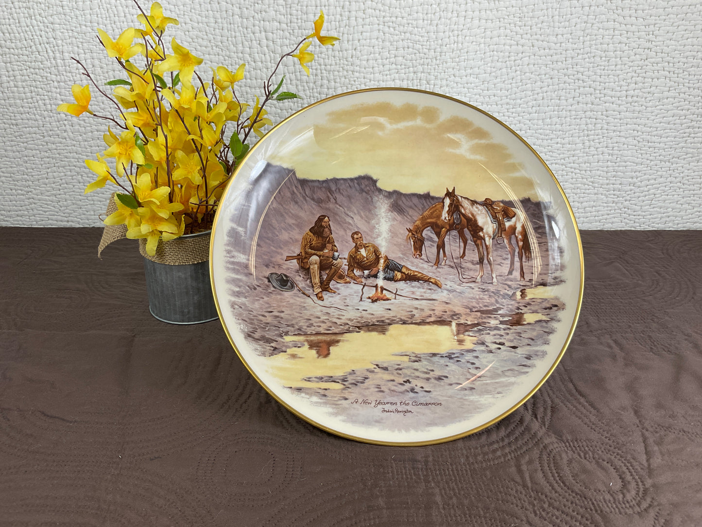 Vintage Frederic Remington Collector Plate