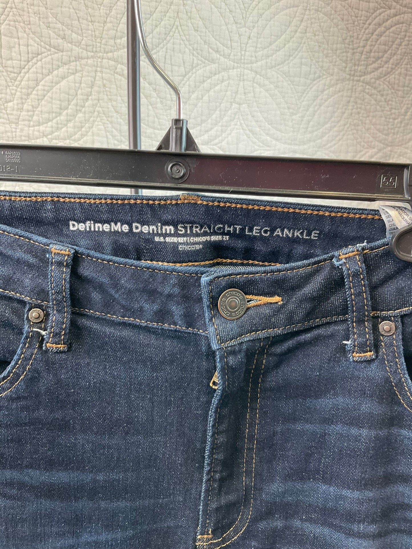 Chico's Dark Wash Jeans, Size 12T/2T