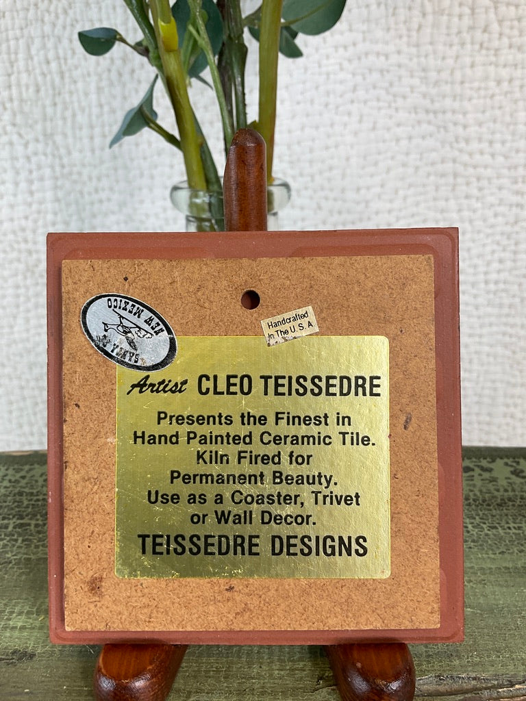 Assorted Tile Pottery Coasters by Cleo Teissedre, Sold Separately