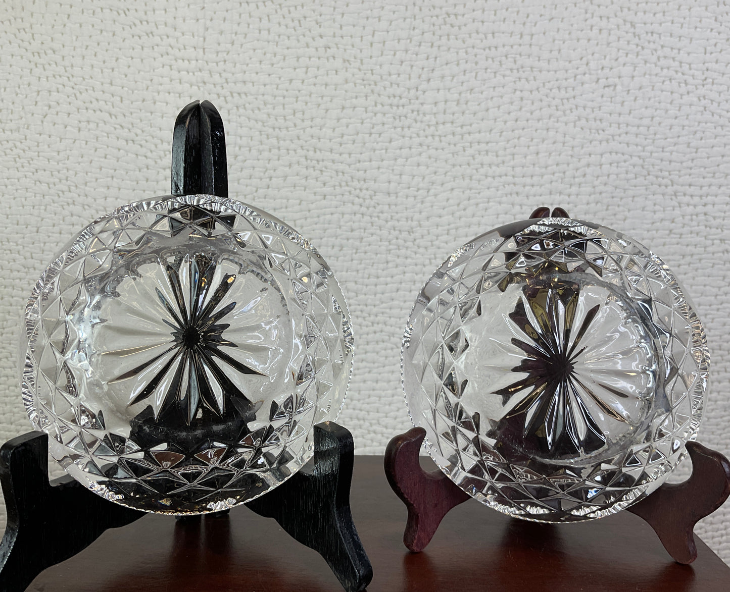 Vintage Crystal Glass Ashtrays, Sold Separately