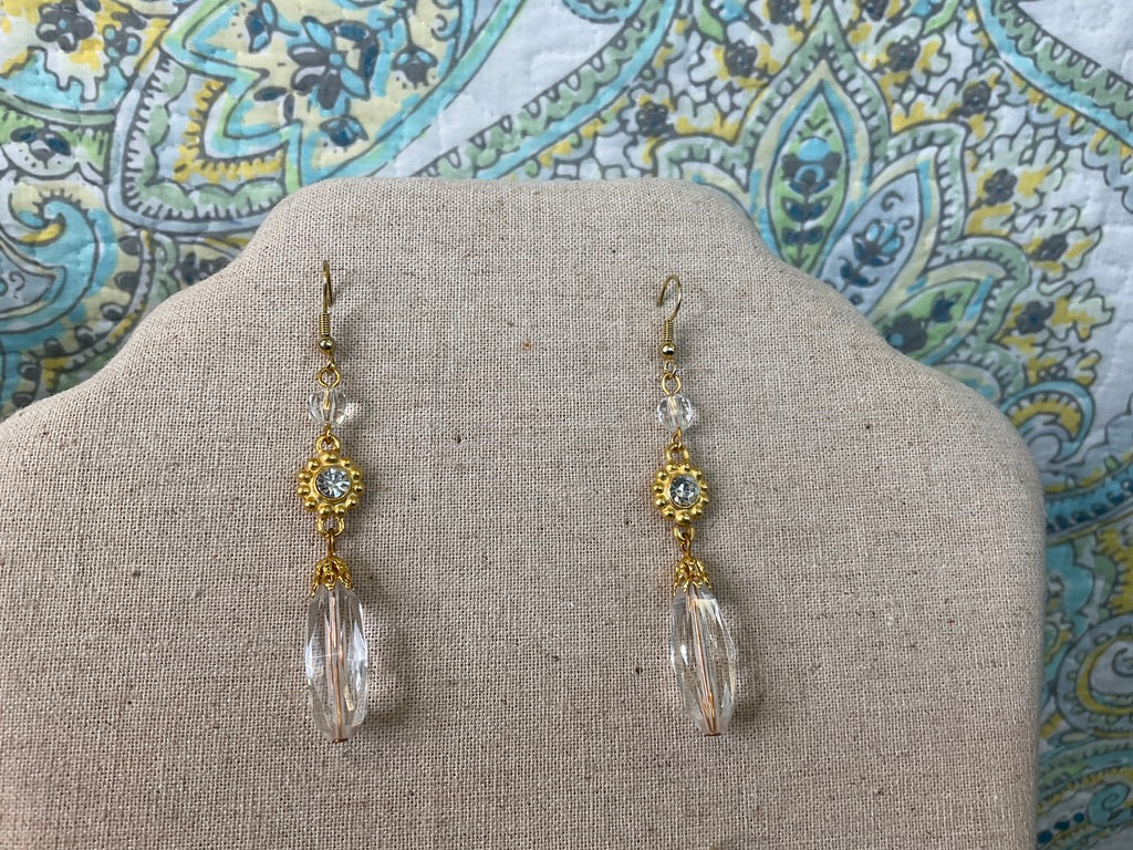 Gold Tone Costume Earrings, Sold Separately