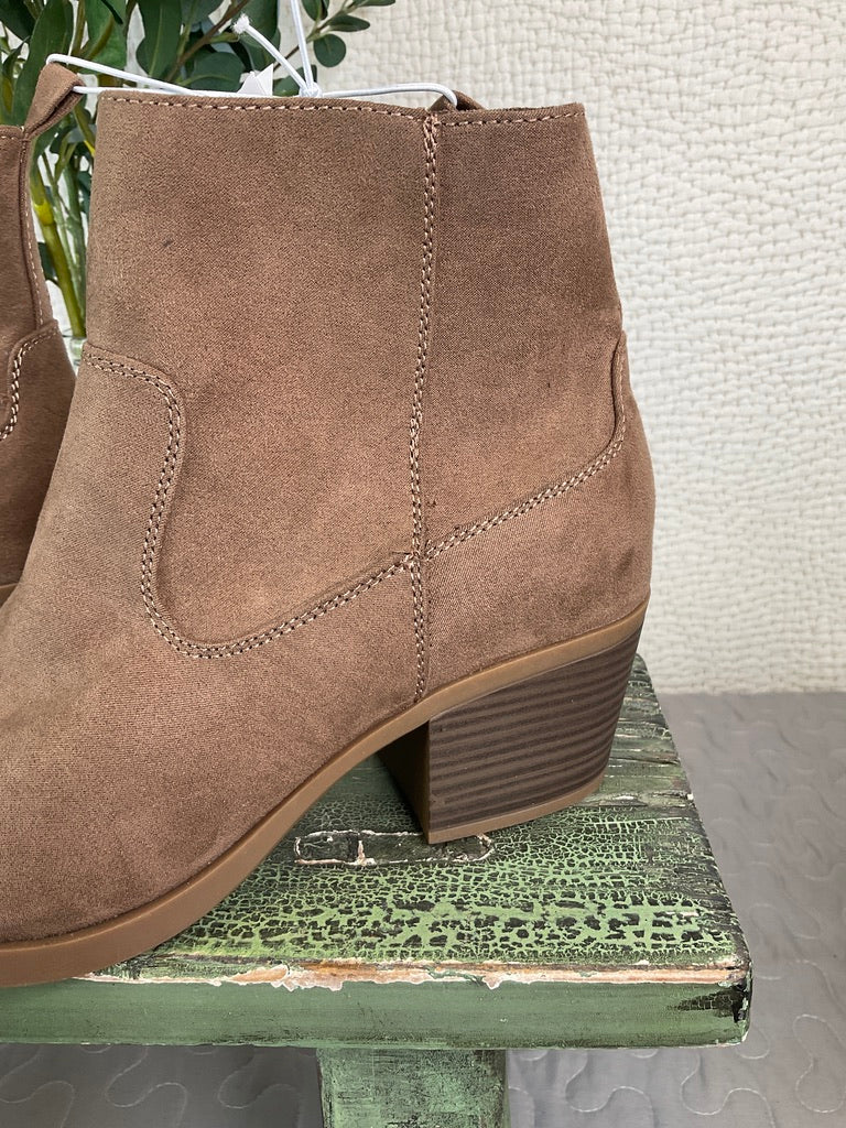 Old Navy Suede Booties, Size 9