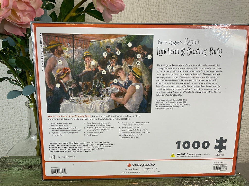 Pierre-Auguste Renoir Luncheon of the Boating Party Puzzle, 1000 pc