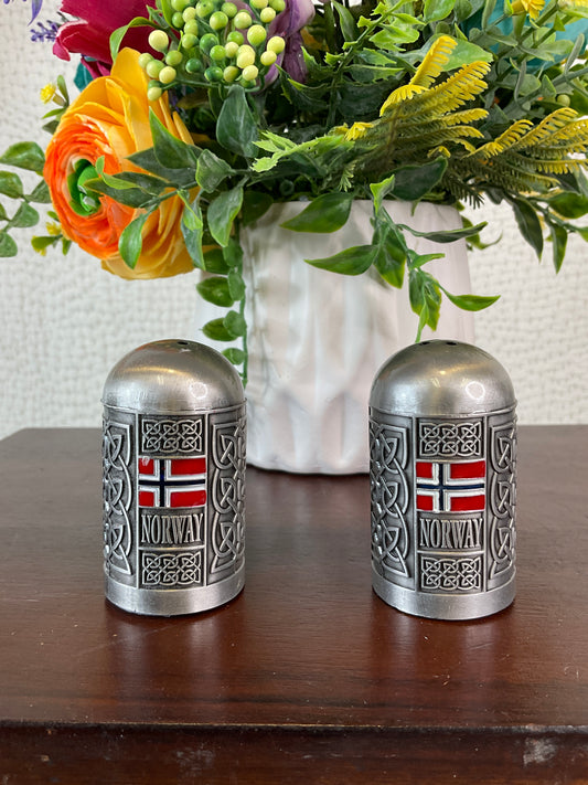 Viking Norway Stainless Steel Salt & Pepper Shaker Set