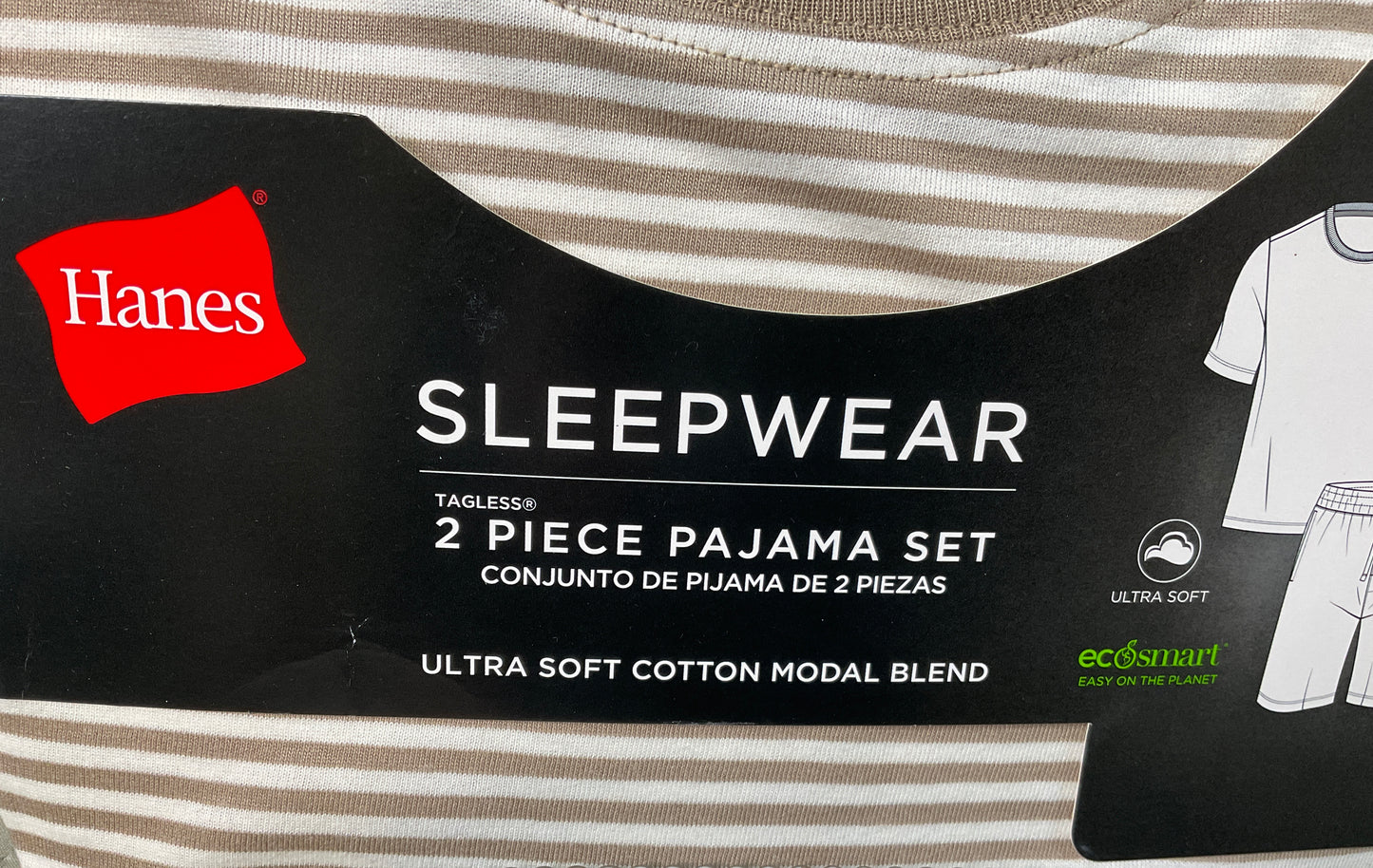 Hanes Sleepwear 2 Pc Set, Mens Small