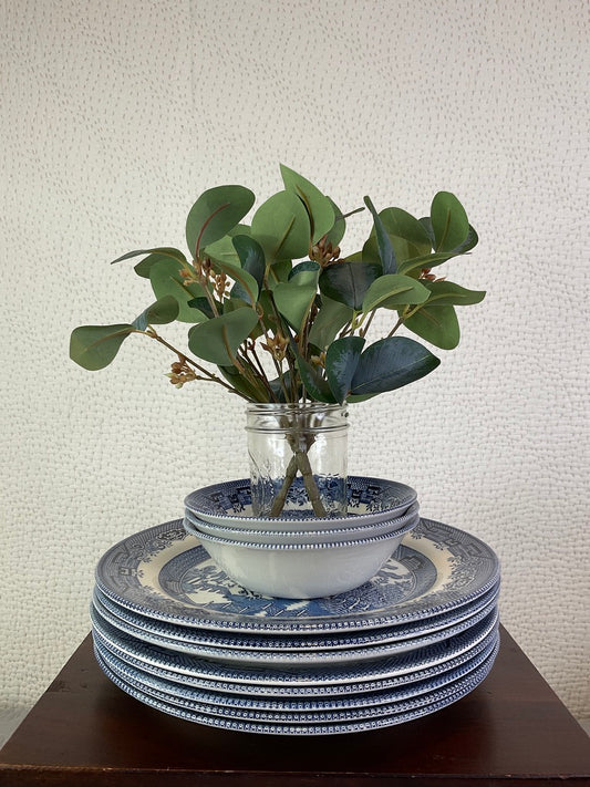 CHURCHiLL "Blue Willow" Plates & Bowls, Sold Separately
