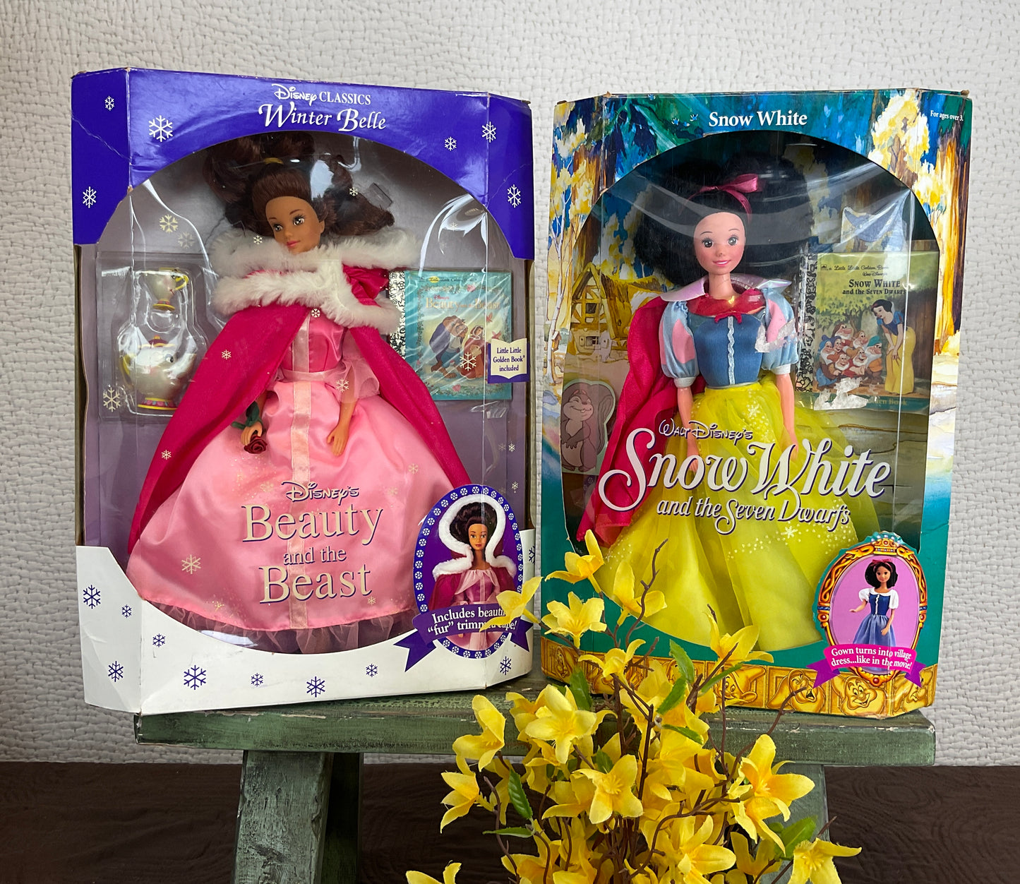 1992 Disney's Beauty and the Beast Winter Belle & 1992 Snow White and the Seven Dwarfs
