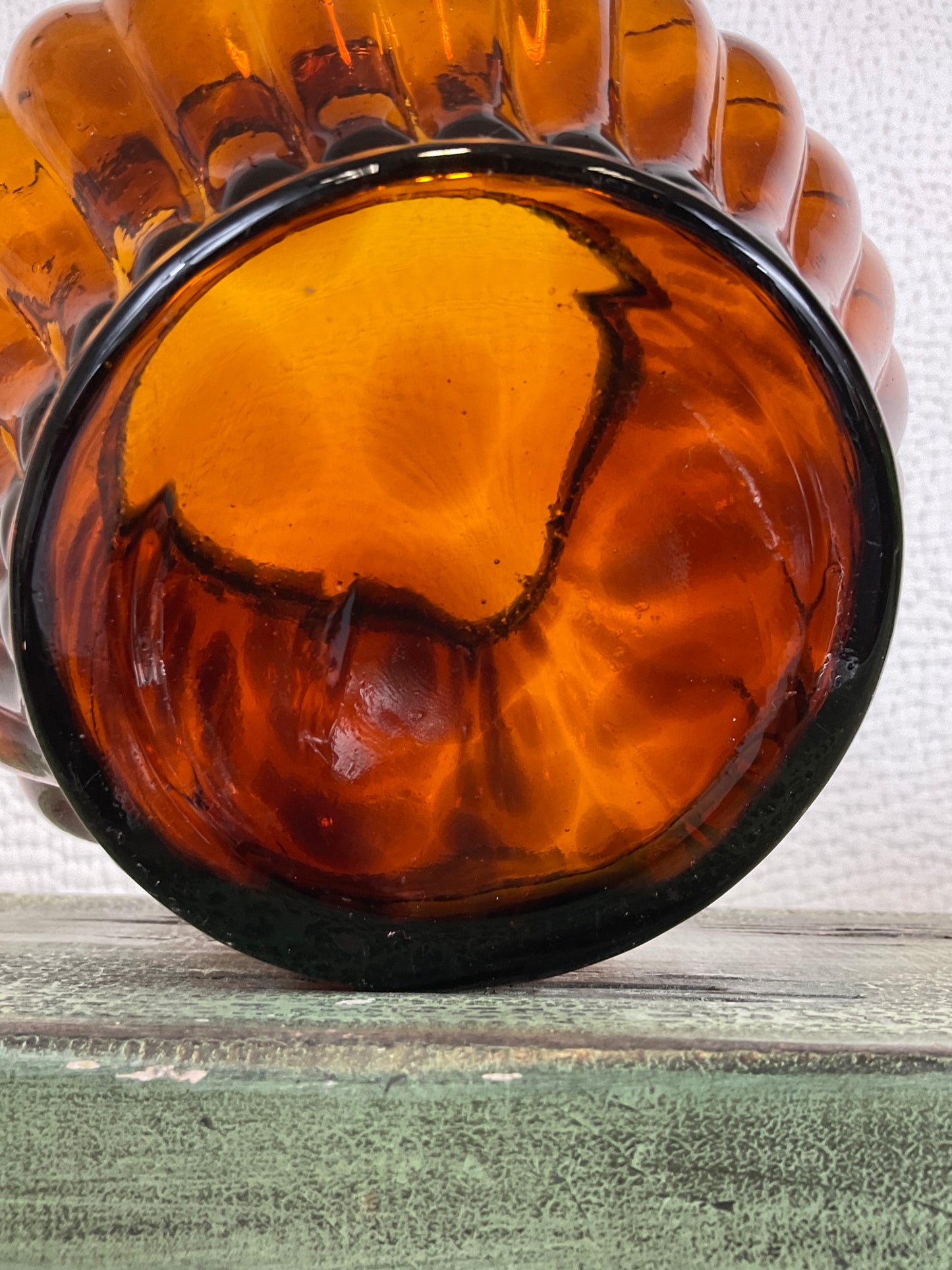Amber Colored Glass Canisters
