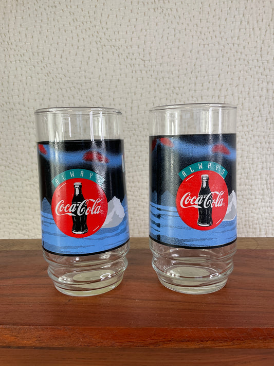 Vintage Coca Cola Glasses, Sold Separately