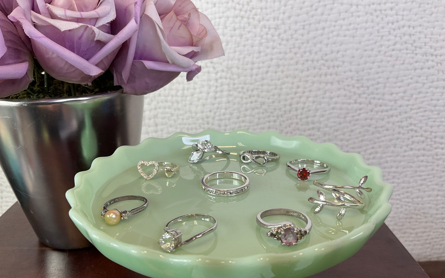 Silver Tone Ring Assortment, Costume Jewelry