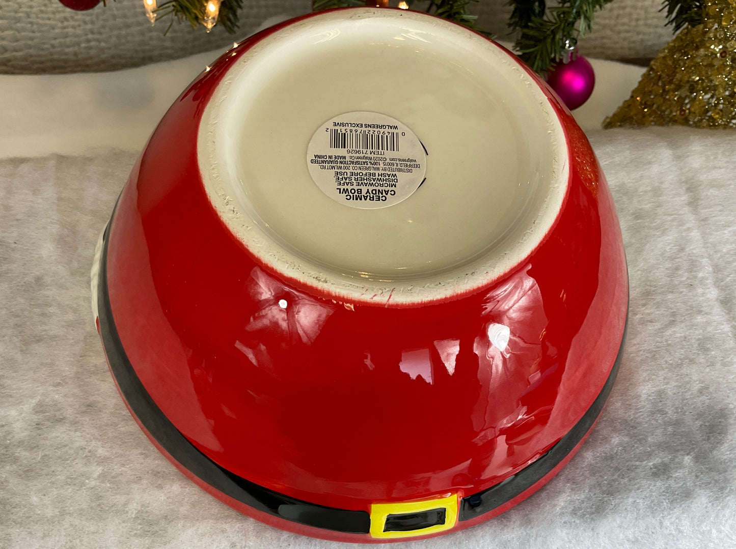Disney's Nightmare Before Christmas Santa Jack Ceramic Candy Bowl