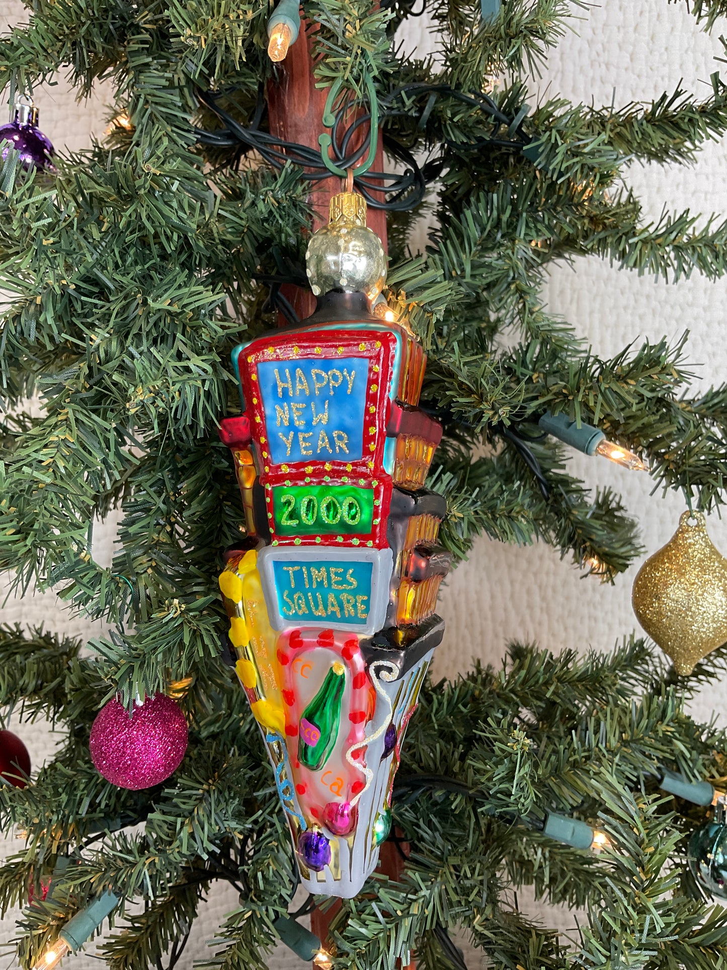 Christopher Radko 2000 New Year / Time Square Glass Ornament