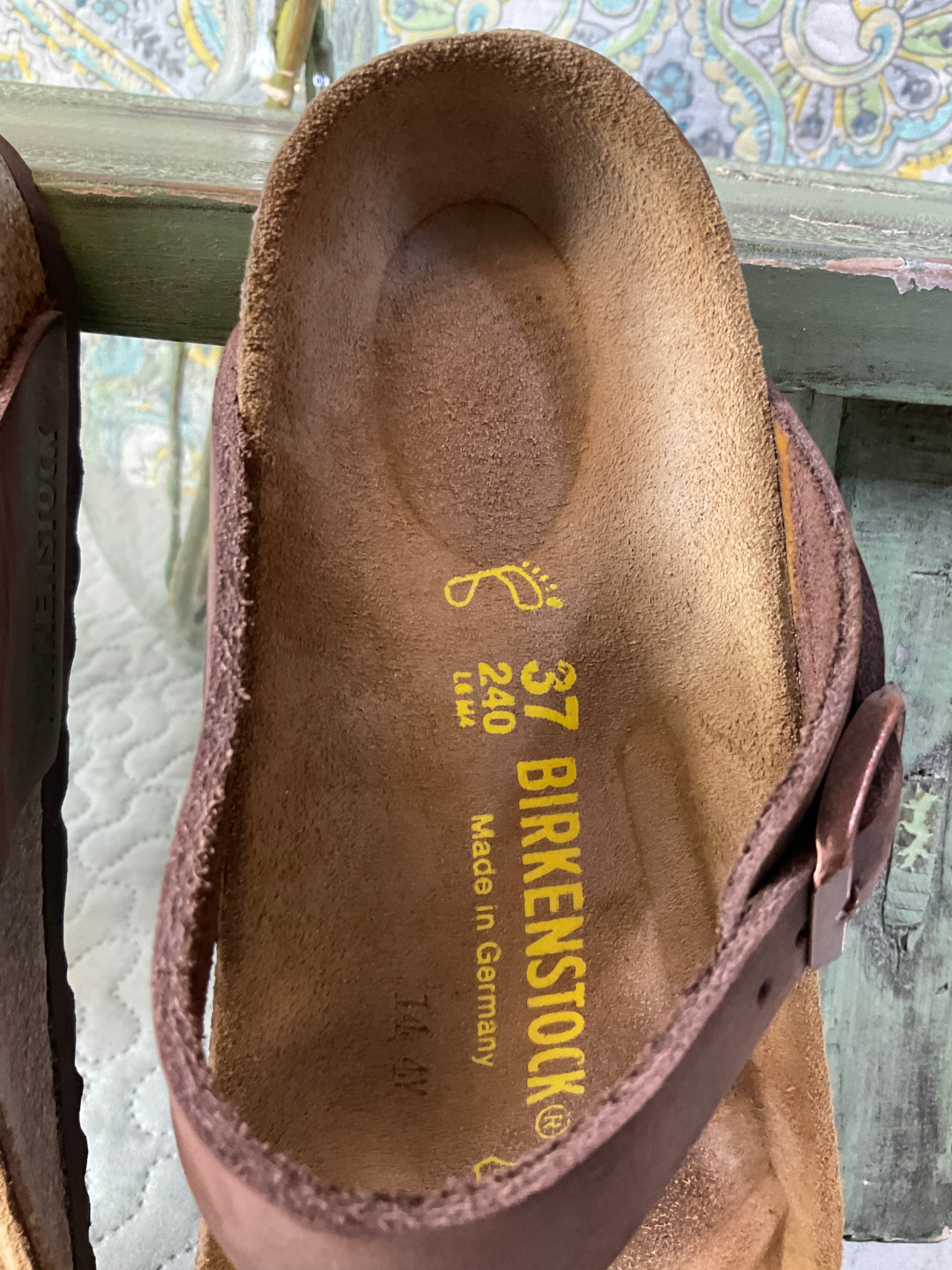 Black and best sale brown birkenstocks