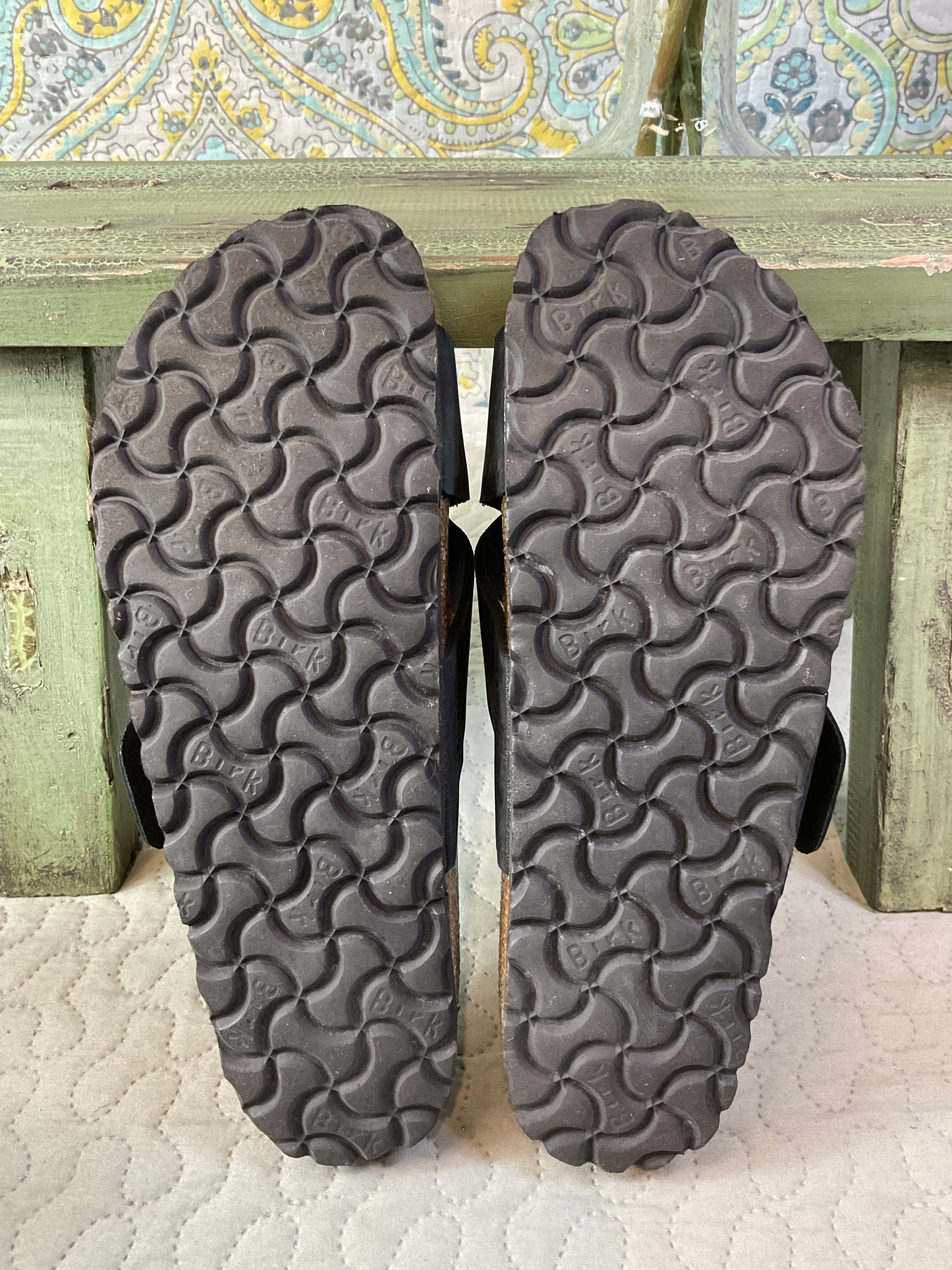 Birkenstocks Black & Brown Sandals, Size 37, Sold Separately